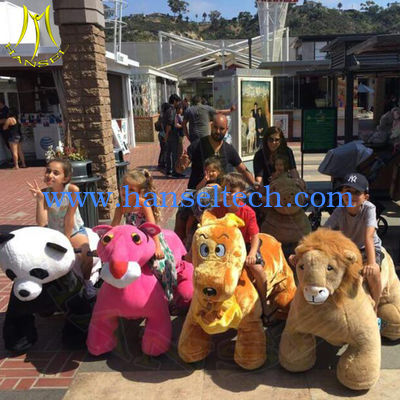 Hansel amusement park game machine kids indoor rides electric mountable animals المزود