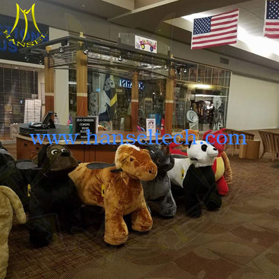 Hansel High quality electric walking electric plush animal toy rides for park المزود