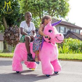 Hansel amusement park walking battery animal kids electric rides on animal المزود