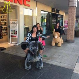 Hansel happy rides on animal entertainment motorized plush riding animals المزود