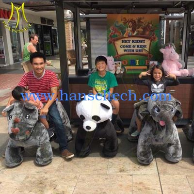 Hansel shopping mall 150KG bearing motorized plush riding animals المزود