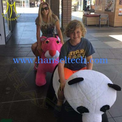 Hansel amusement park walking plush toy electronic children electric car المزود