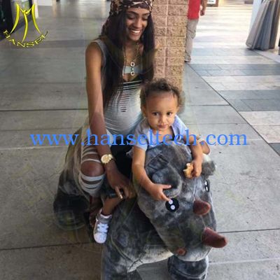 Hansel amusement park playground stuffed walking animal for sale المزود