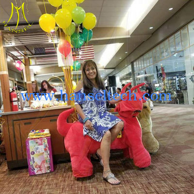 Hansel indoor entertainment stuffed walking rideable animals toy car for mall المزود