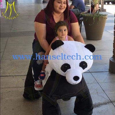 Hansel high quality entertainment walking plush animal electric scooter المزود