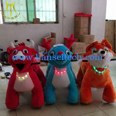 Hansel  amusement park electric walking coin operated kiddie ride on animals المزود