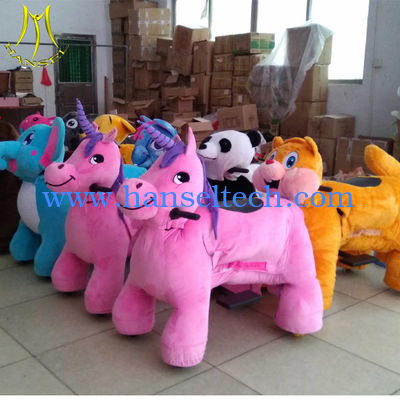 Hansel  rideable animal on toys for mall ride plush electrical animal toy cars المزود