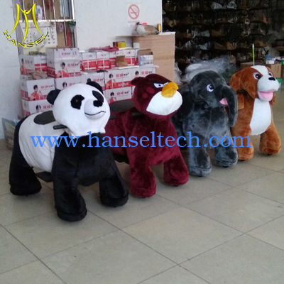Hansel  rideable animal on toys for mall ride plush electrical animal toy cars المزود