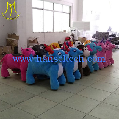 Hansel  rideable animal on toys for mall ride plush electrical animal toy cars المزود
