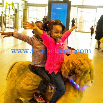 Hansel coin operated mini amusement electric ride on plush animal rides المزود