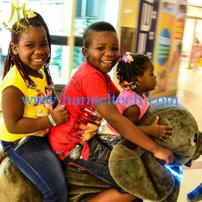 Hansel amusement park games kiddie electric ride on walking animals المزود