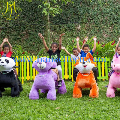 Hansel amusement park electric coin operated walking motorized operated animal المزود