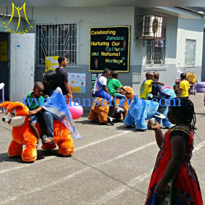 Hansel amusement children game electric walking motorized plush animal المزود