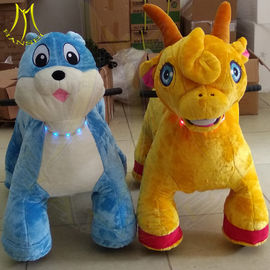 Hansel outdoor playground kids stuffed electric ride on furry animal المزود