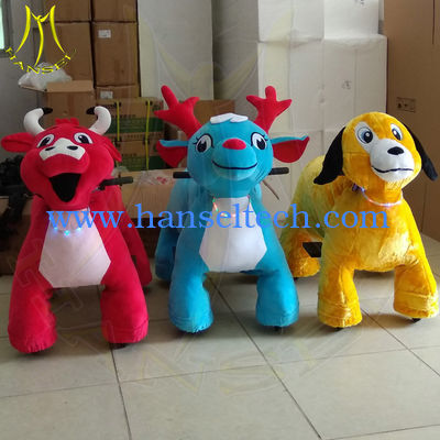Hansel amusement equipment children electric mountable plush animal rides المزود