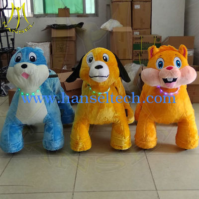 Hansel amusement commercial games electric walking stuffed animal toy ride المزود