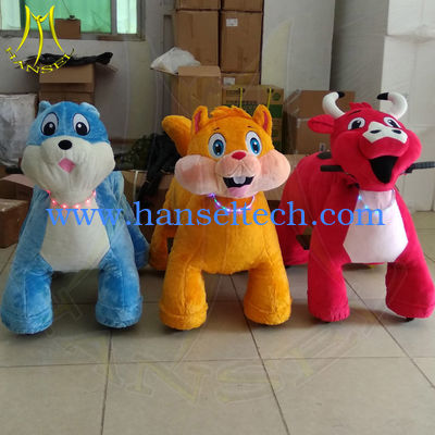 Hansel amusement game machine plush coin operated animal mountable rides المزود