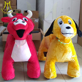 Hansel amusement park walking coin operated plush mountable animal rides المزود