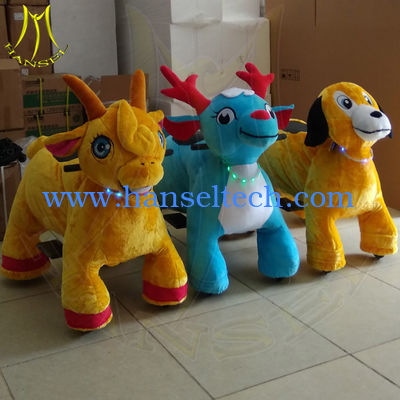 Hansel amusement park electric games walking stuffed ride on animals المزود