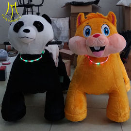 Hansel amusement games walking stuffed coin operated mountable animal المزود