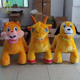 Hansel amusement games walking stuffed coin operated mountable animal المزود