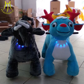 Hansel amusement electric plush toys coin operated kiddie rides for park المزود