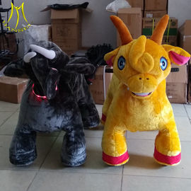 Hansel amusement park walking electric mountable animal plush ride المزود