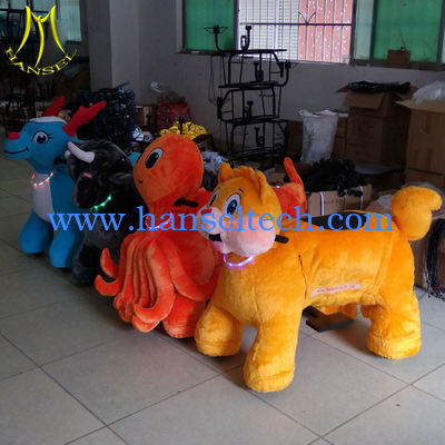 Hansel amusement park games kiddie electric ride on stuffed animals المزود