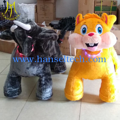 Hansel amusement park games kiddie electric ride on stuffed animals المزود