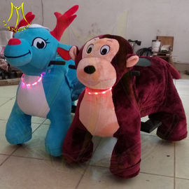 Hansel plush coin operated happy rides on animal motorized plush riding animals المزود