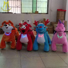 Hansel Amusement park electric walking stuffed children ride on animals المزود