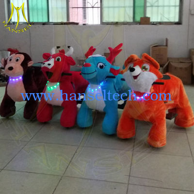 Hansel amusement park games kiddie electric ride on walking animal ride المزود