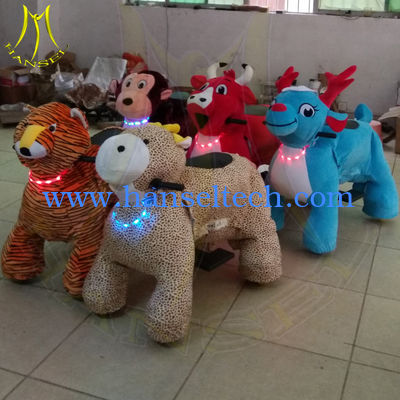 Hansel  battery operated rechargeable plush animal mall ride on toys المزود