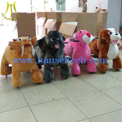Hansel  battery operated rechargeable plush animal mall ride on toys المزود