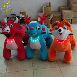 Hansel wholesale walking coin operated motorized plush riding animals المزود