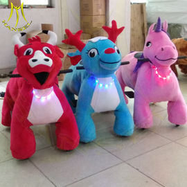 Hansel shopping mall moving electronic large plush ride on toy المزود