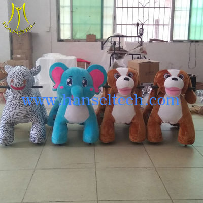 Hansel safari animal ride on toy walking animals scooters in amusement park ride المزود