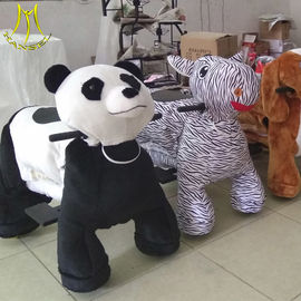 Hansel children stuffed animals with 4wheels ride on animal toy for shopping mall المزود