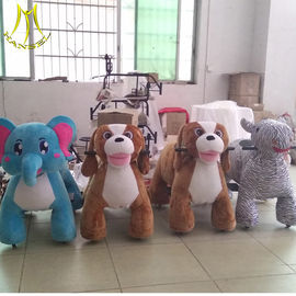Hansel children stuffed animals with 4wheels ride on animal toy for shopping mall المزود