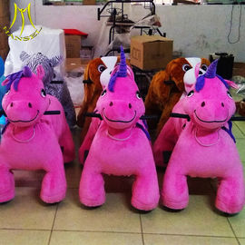 Hansel  indoor and outdoor electric plush horse for sale hot electric animal scooter المزود
