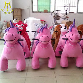 Hansel shopping mall plush animal toy riding for adult coin operated electric plush motorized المزود