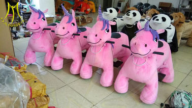 Hansel shopping mall electric walking large plush ride on animal toys المزود