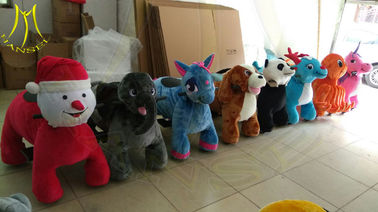 Hansel shopping mall electric walking animal large plush ride toy for sale المزود