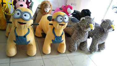 Hansel amusement park walking battery operated animal large plush ride المزود
