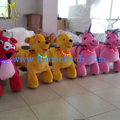 Hansel rideable stuffed horse kids rider plush animal go cart walking bike for adults المزود