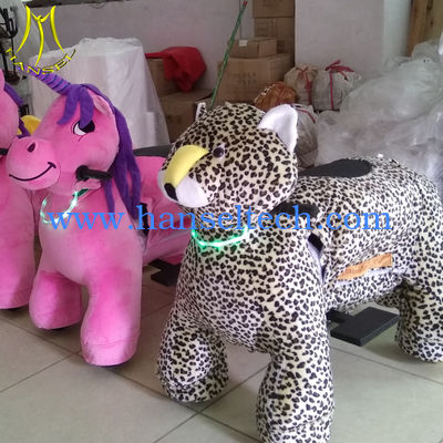 Hansel rideable stuffed horse kids rider plush animal go cart walking bike for adults المزود