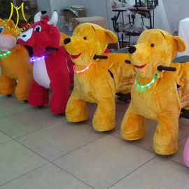 Hansel luna park toys large ride on pony animal toy plush kiddie rides المزود