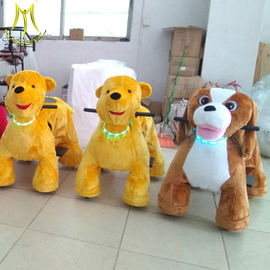 Hansel plush walking bull electric stuffed animals go kart  coin operated riding car plush toys for sales المزود