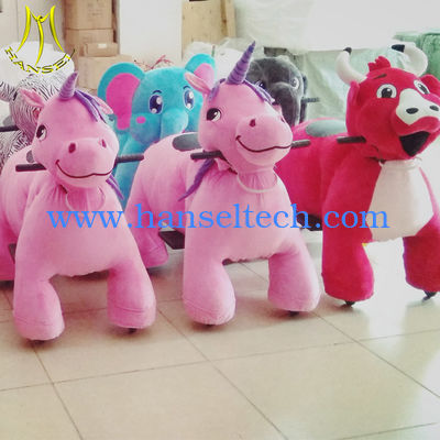 Hansel  wholesale kids stuffed coin operated dinosaur ride scooter المزود