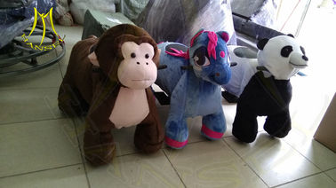 Hansel  attractive shopping mall 150KG bearing motorized plush riding animals المزود